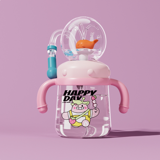 Children's Whale Cartoon Diving Leakproof Sippy Cup