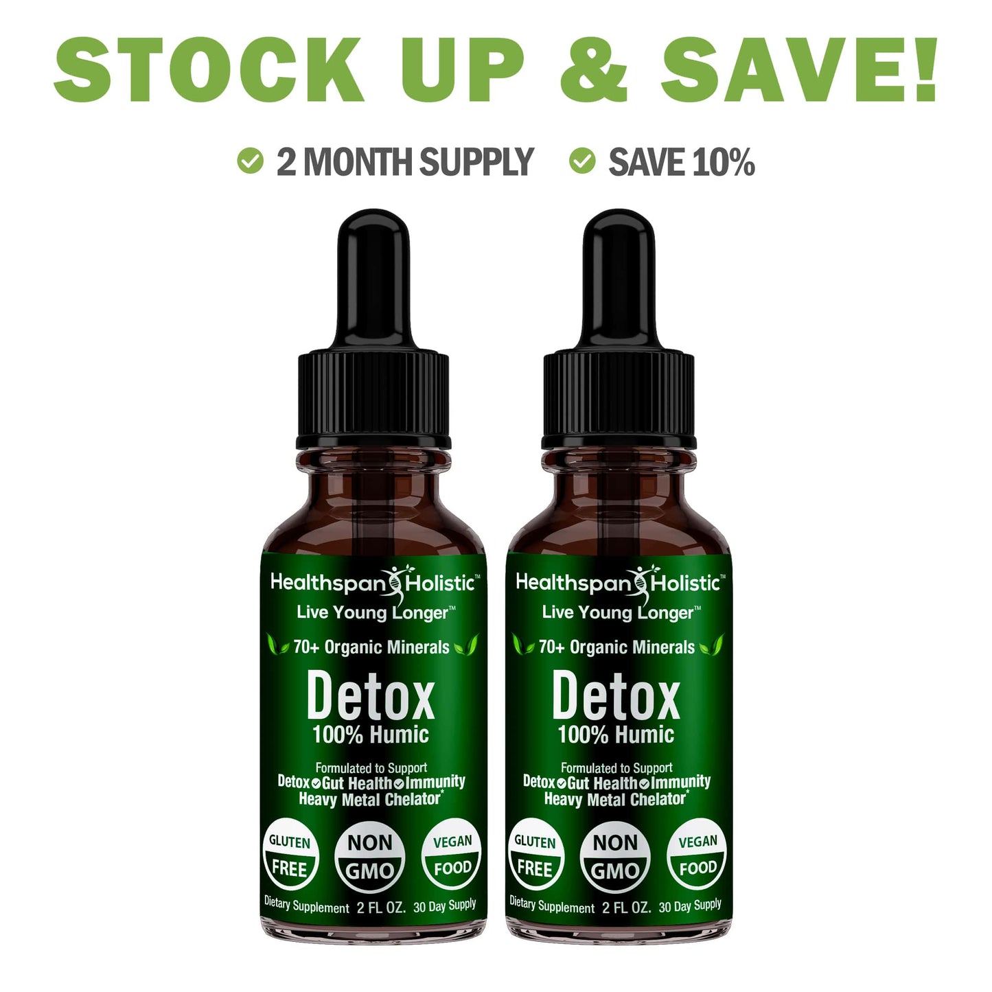 2oz Detox 100% Humic Minerals Concentrate