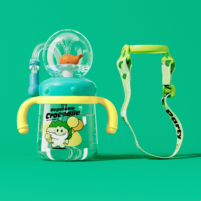 Children's Whale Cartoon Diving Leakproof Sippy Cup