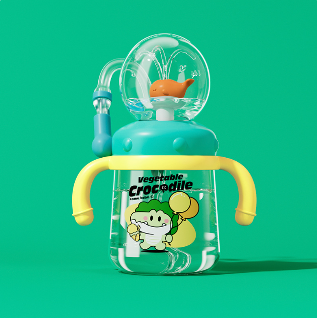 Children's Whale Cartoon Diving Leakproof Sippy Cup