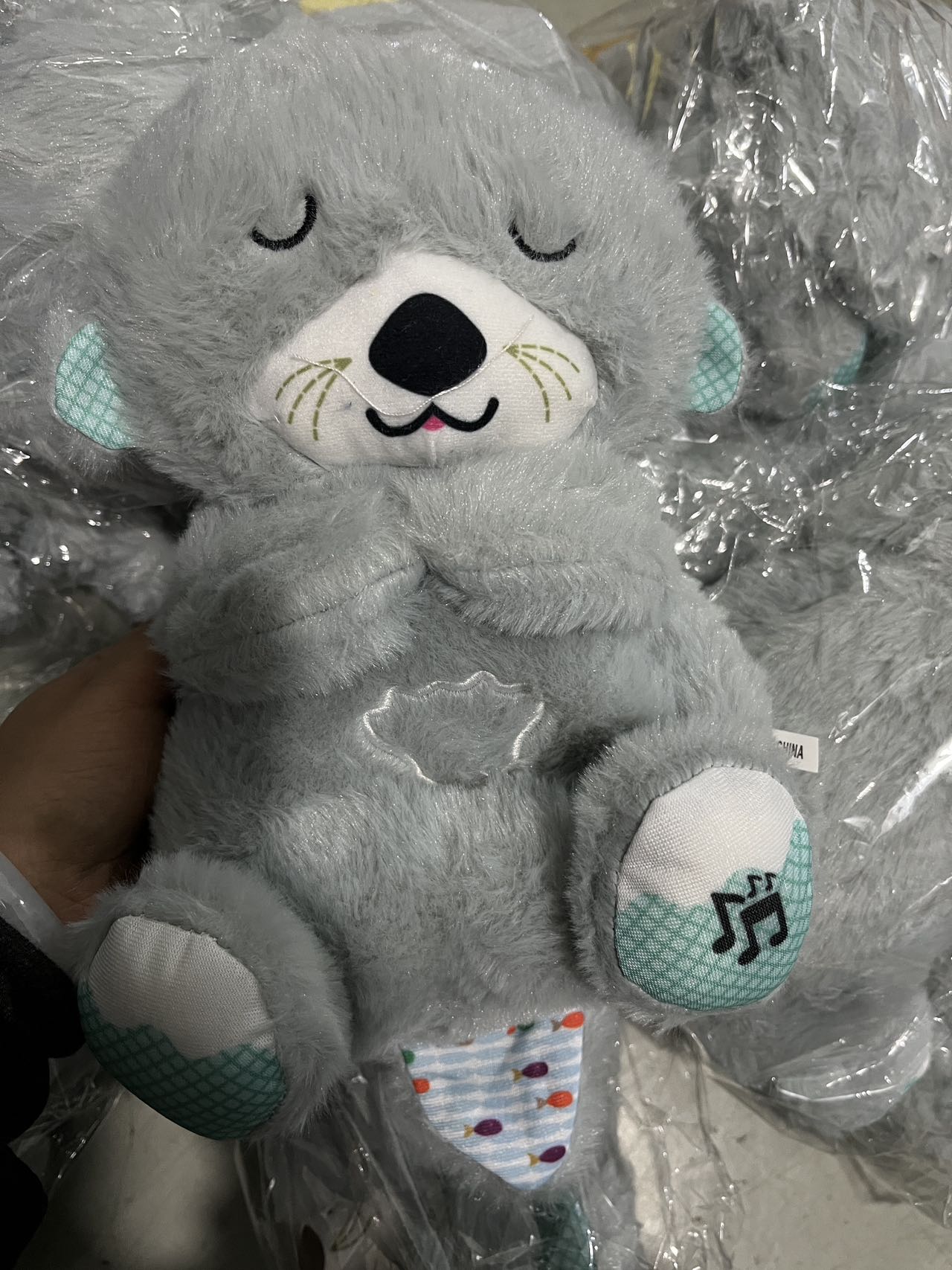 Sound Machine Soothe 'n Snuggle Otter - Music Lights & Rhythmic Breathing Motion