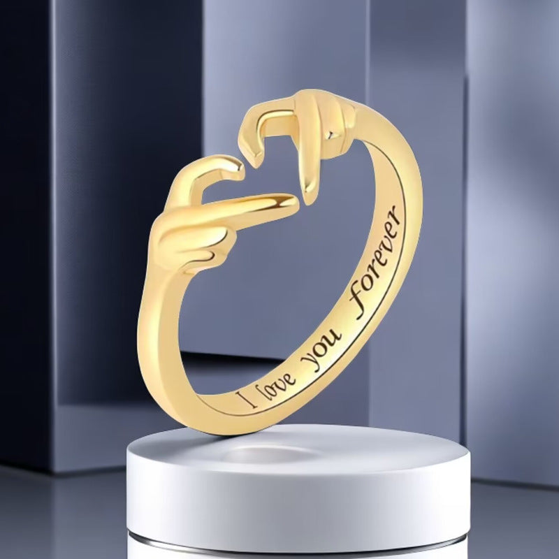 Fashion Love You Forever Open Couple Ring