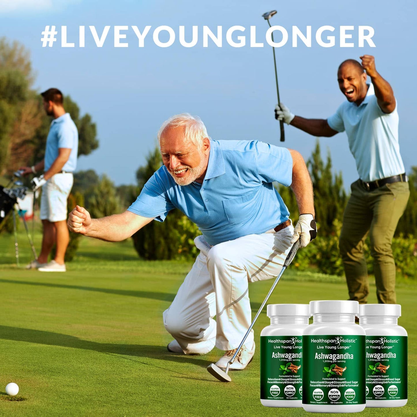 Organic Ashwagandha Adaptogen 60 Capsules