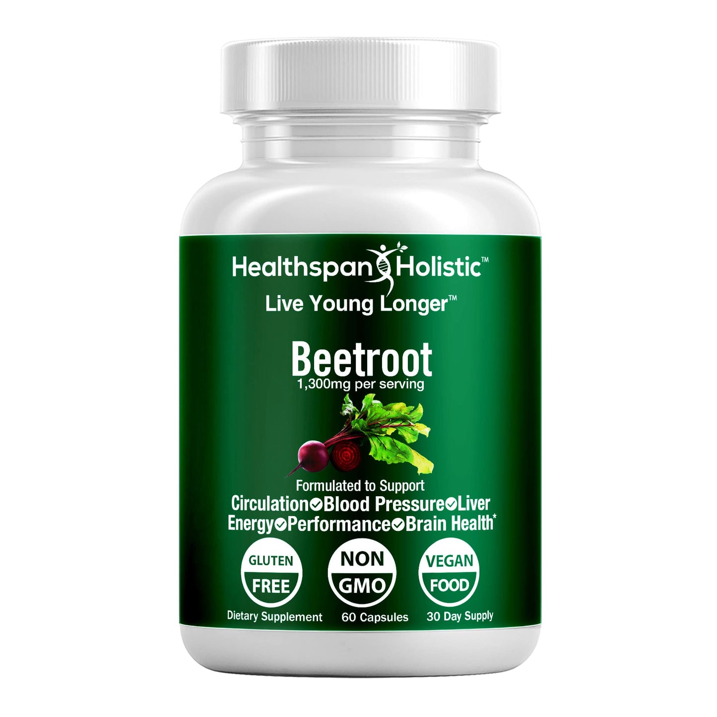 Organic Beetroot Supplement 60 Capsules