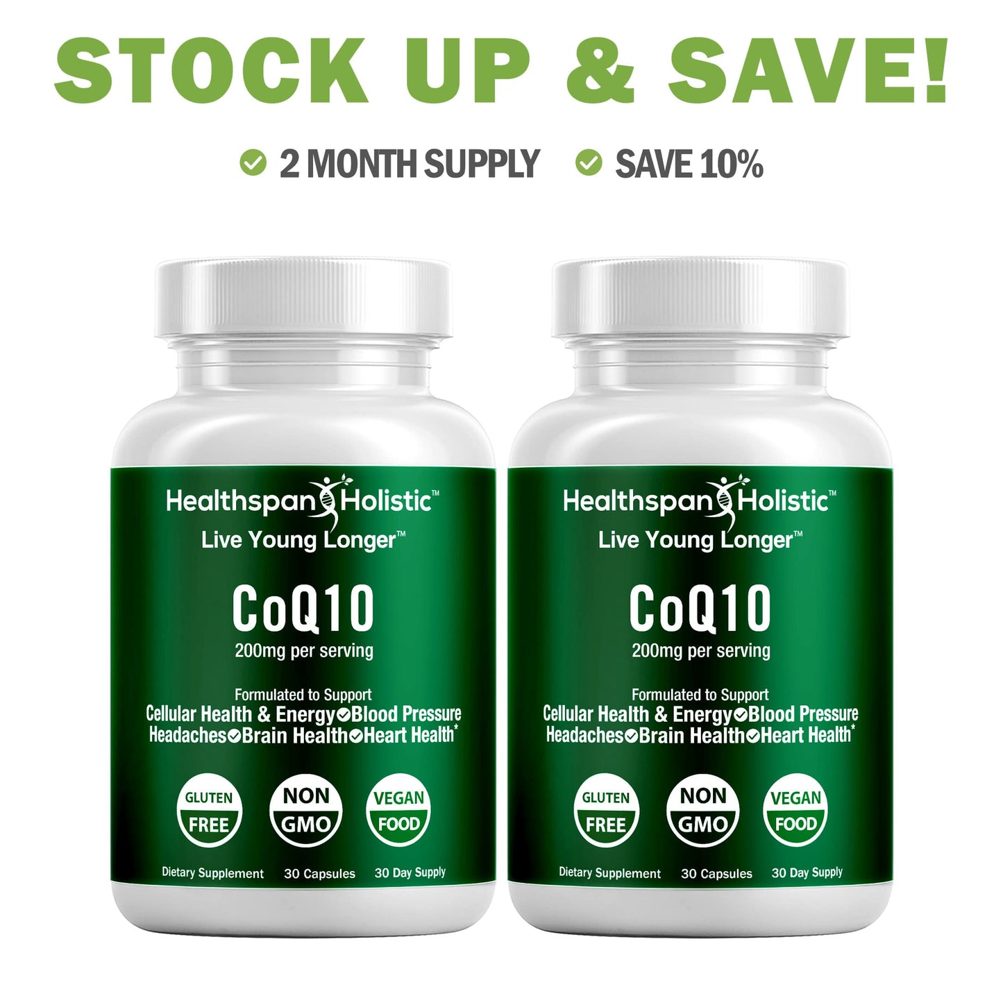 CoQ10 Supplement 30 Capsules