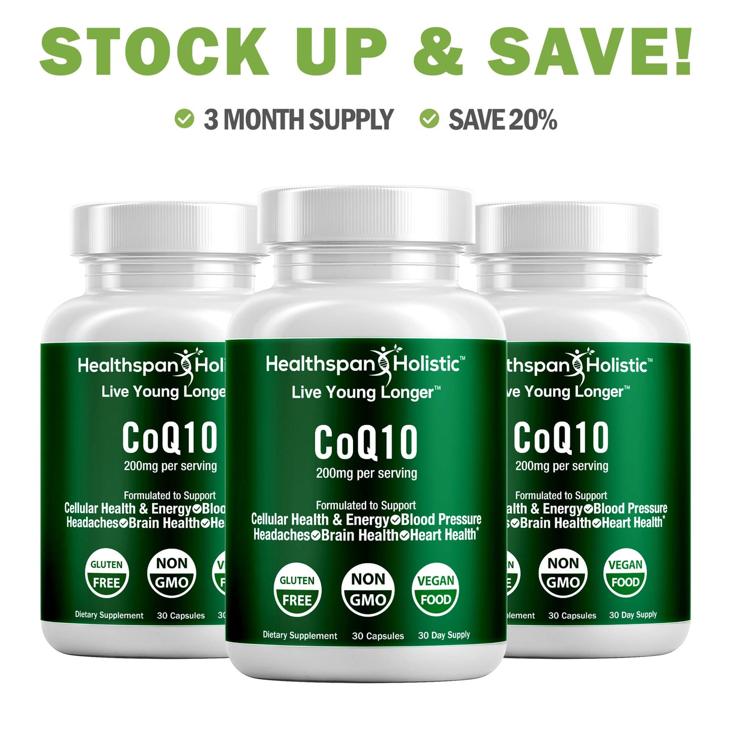 CoQ10 Supplement 30 Capsules