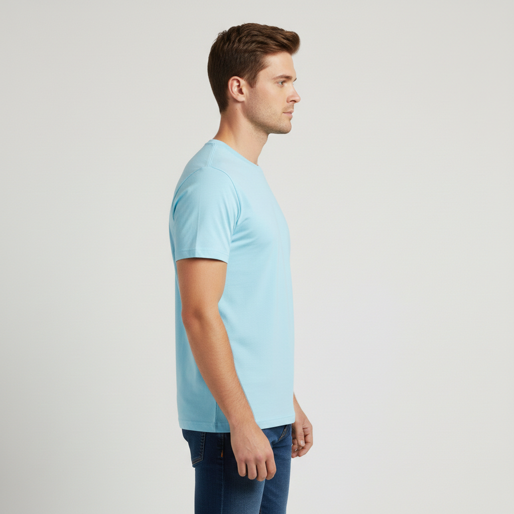 Retro Ring-Spun Crew Neck T-Shirt
