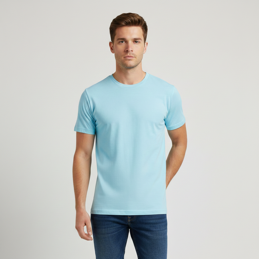 Retro Ring-Spun Crew Neck T-Shirt