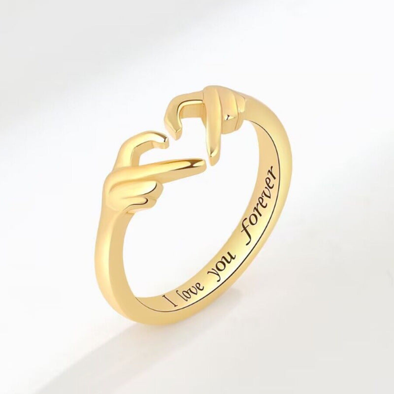 Fashion Love You Forever Open Couple Ring