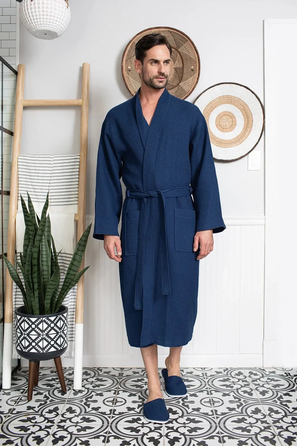 Bathrobe for Men -  Absorbent Lightweight