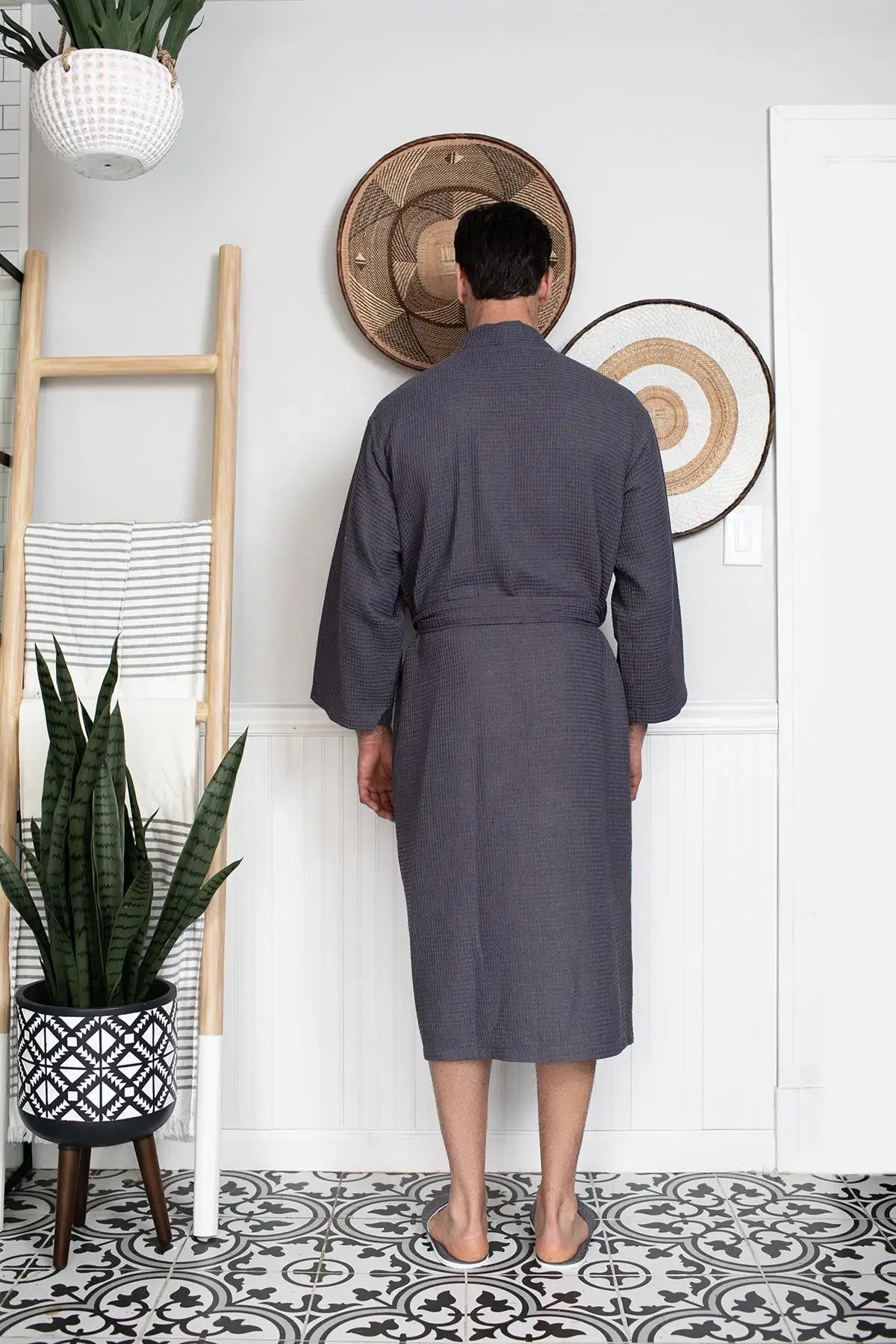 Bathrobe for Men -  Absorbent Lightweight