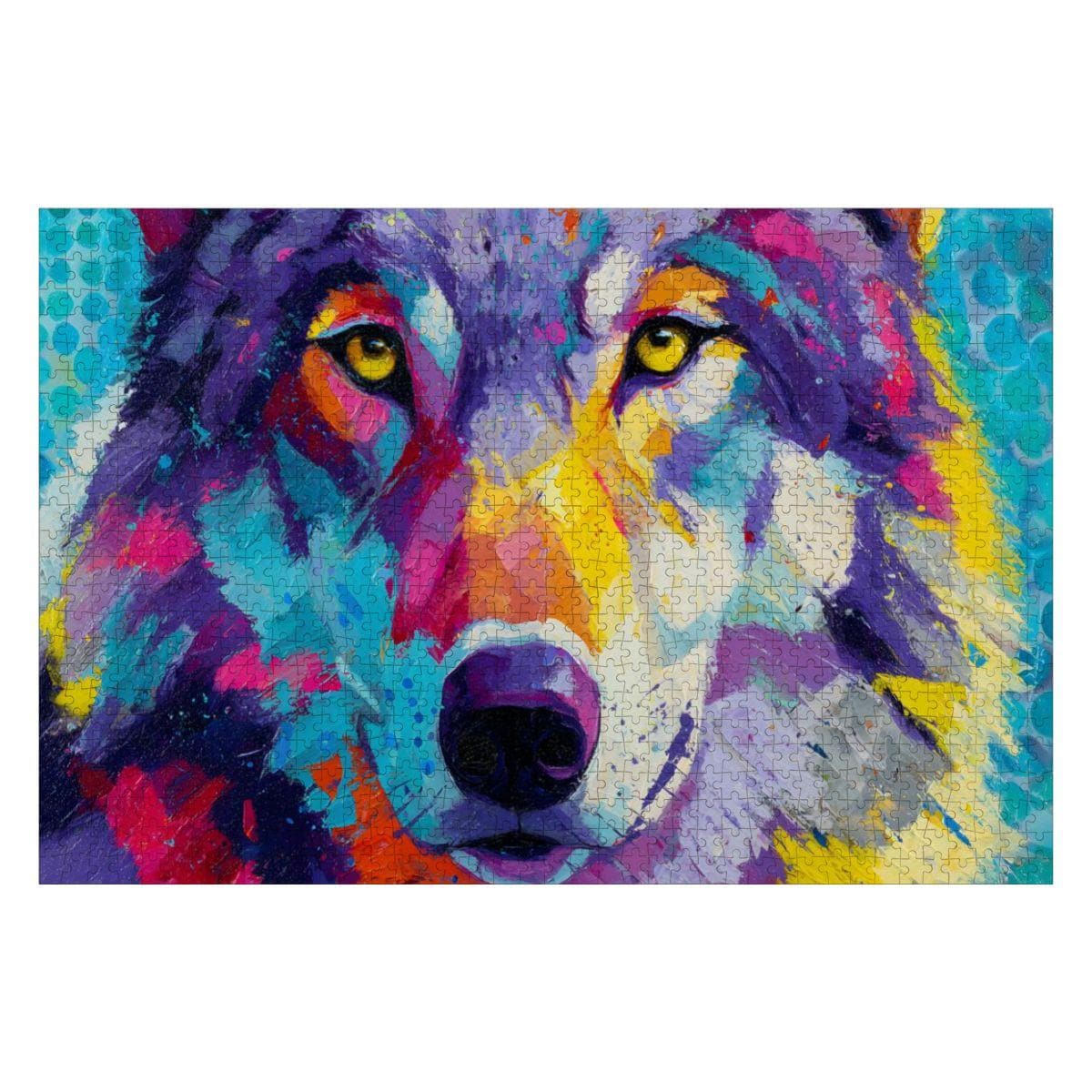 Abstract Wolf Jigsaw Puzzle - Basswood
