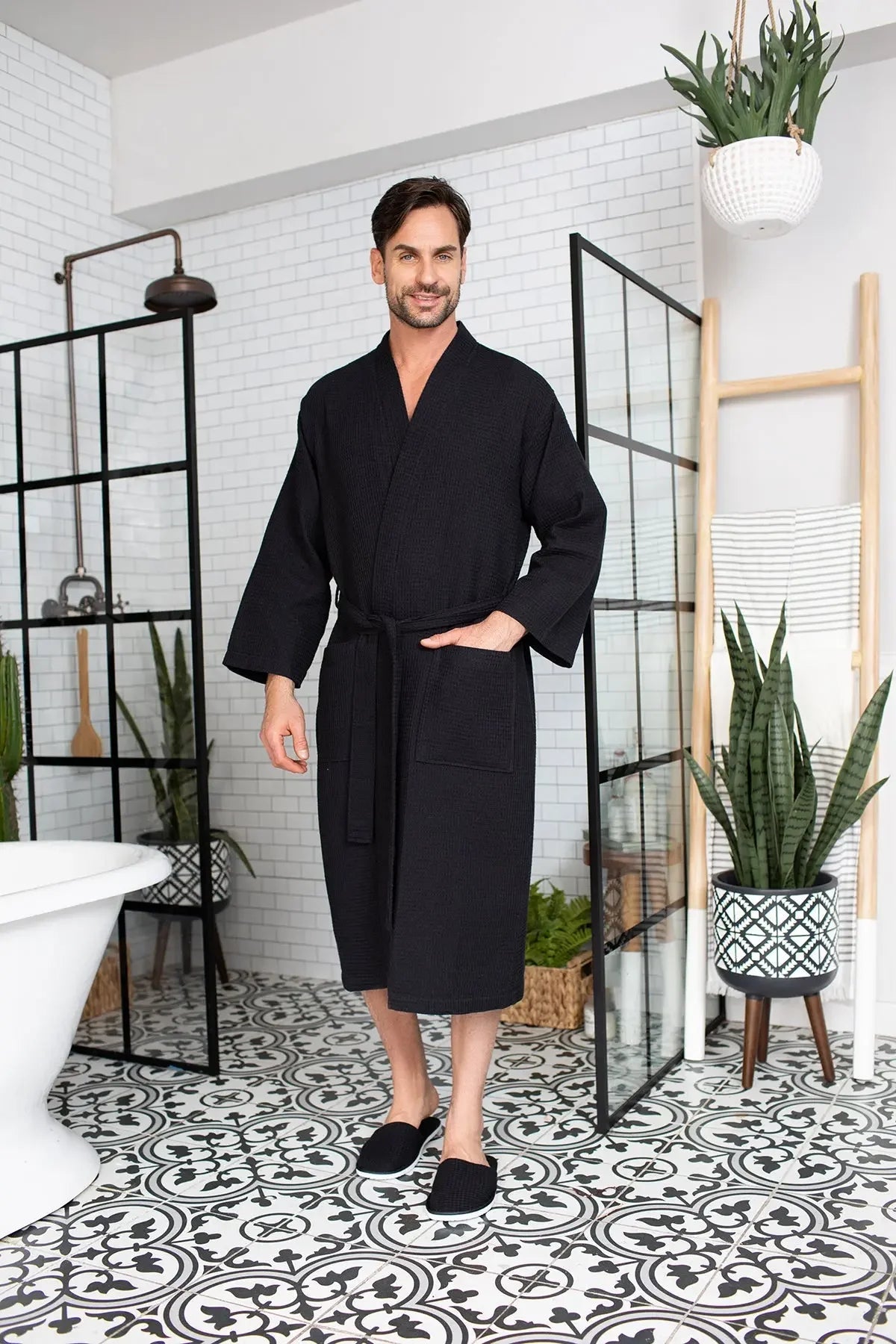 Bathrobe for Men -  Absorbent Lightweight
