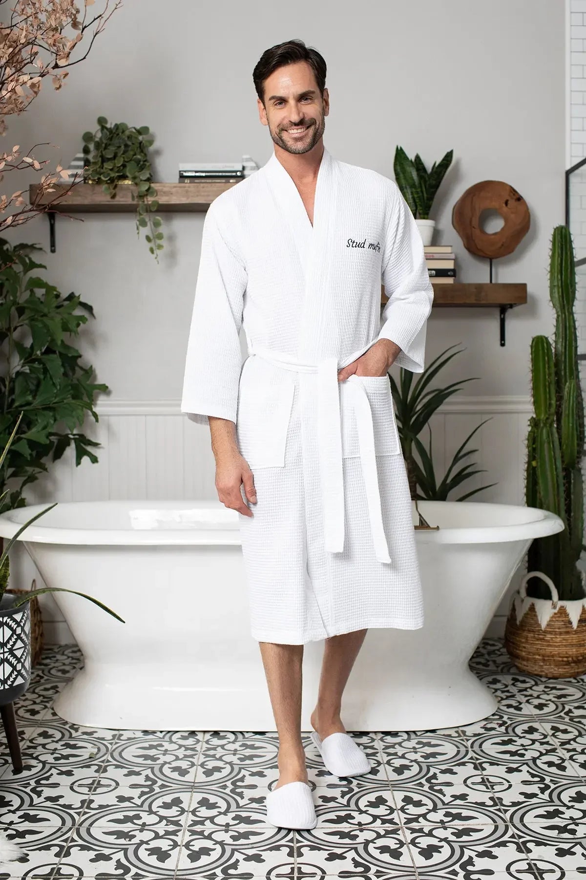 Bathrobe for Men -  Absorbent Lightweight