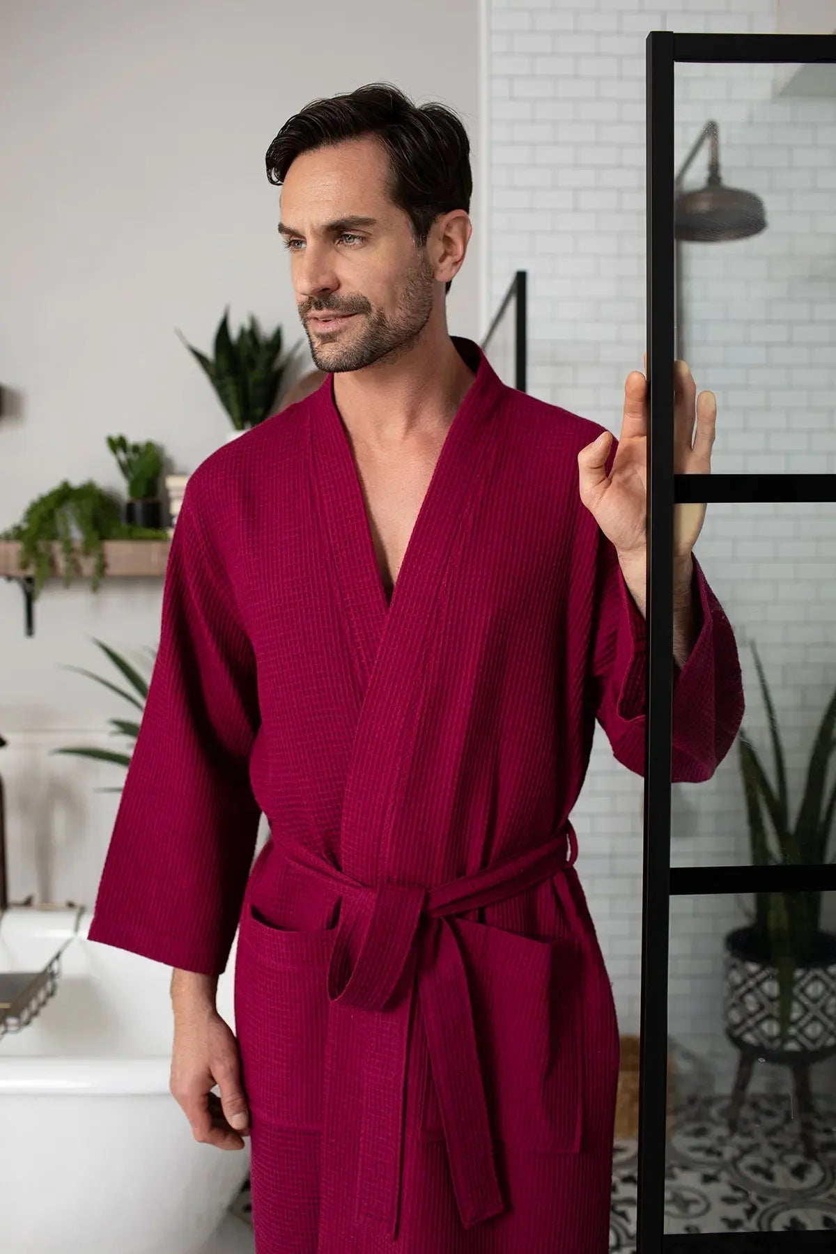 Bathrobe for Men -  Absorbent Lightweight