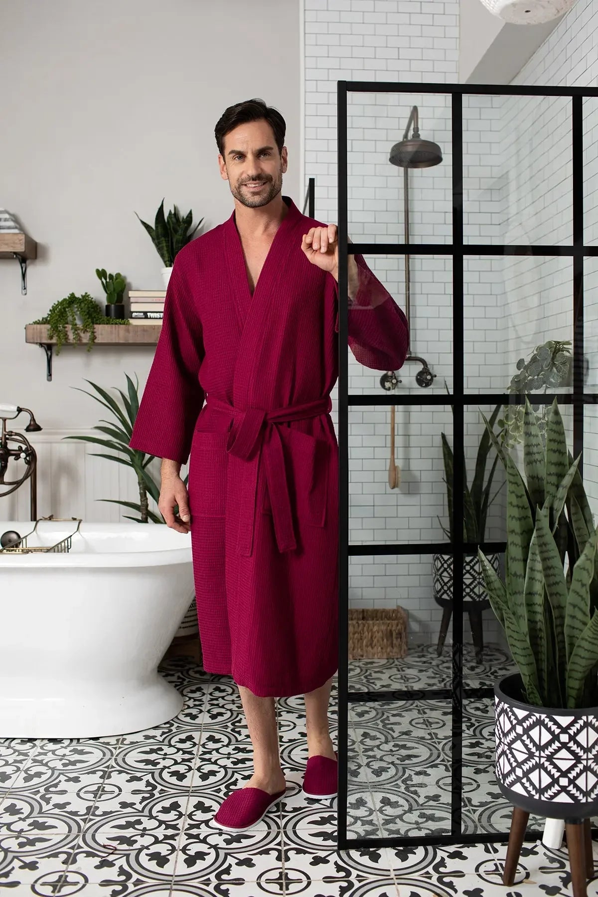 Bathrobe for Men -  Absorbent Lightweight