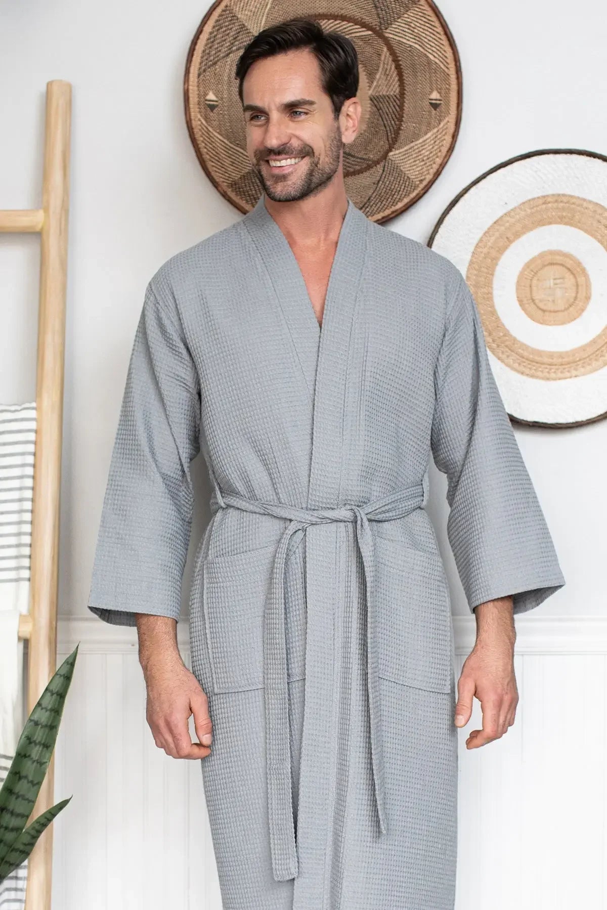 Bathrobe for Men -  Absorbent Lightweight