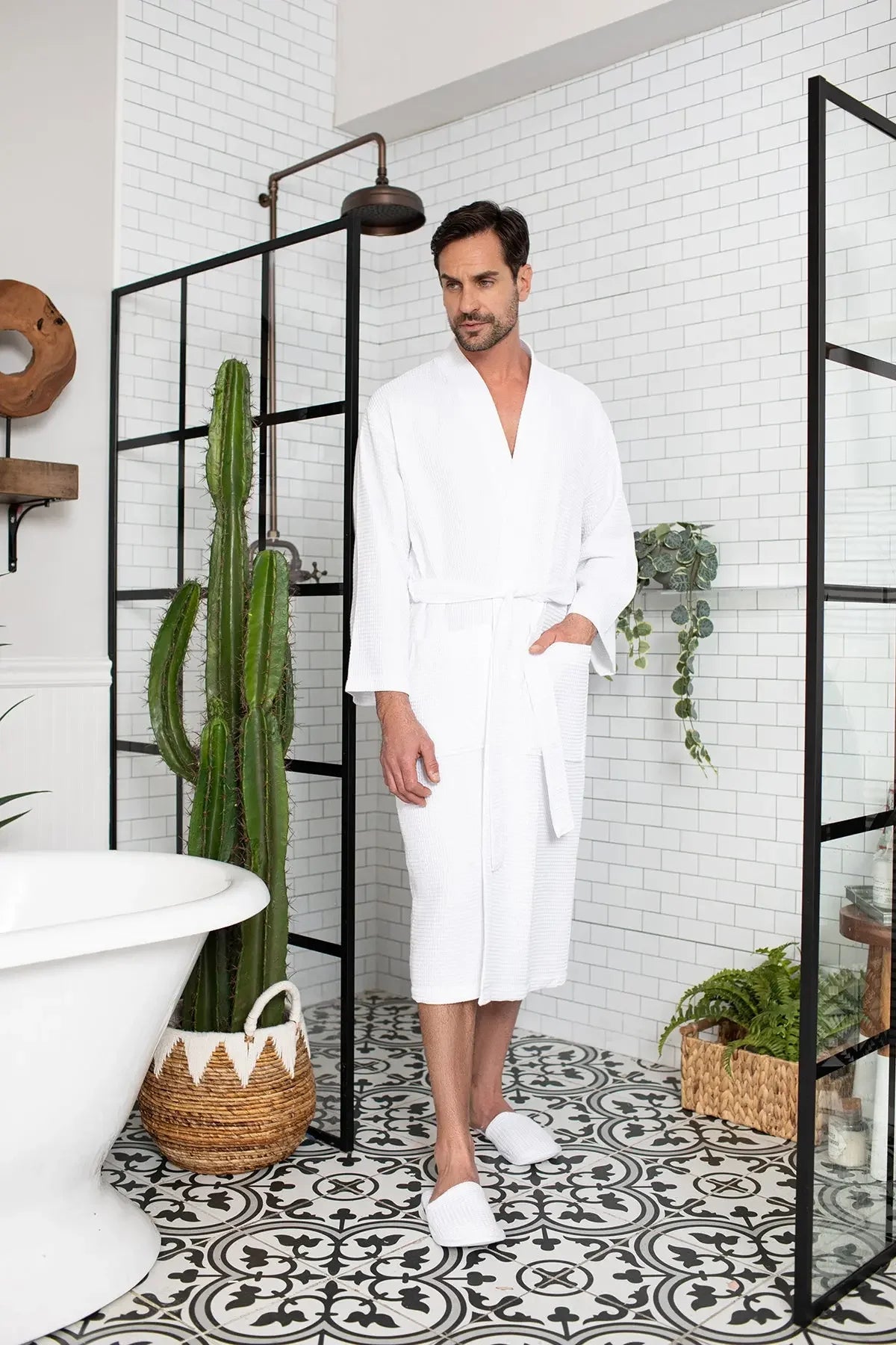 Bathrobe for Men -  Absorbent Lightweight