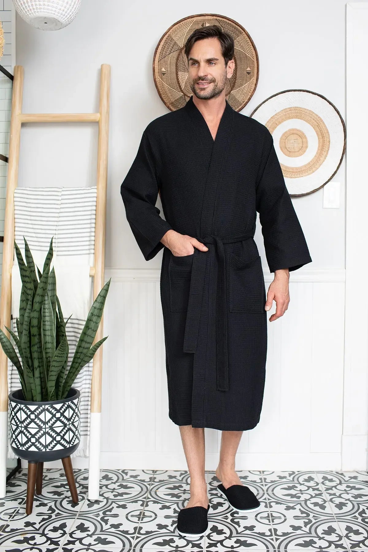 Bathrobe for Men -  Absorbent Lightweight
