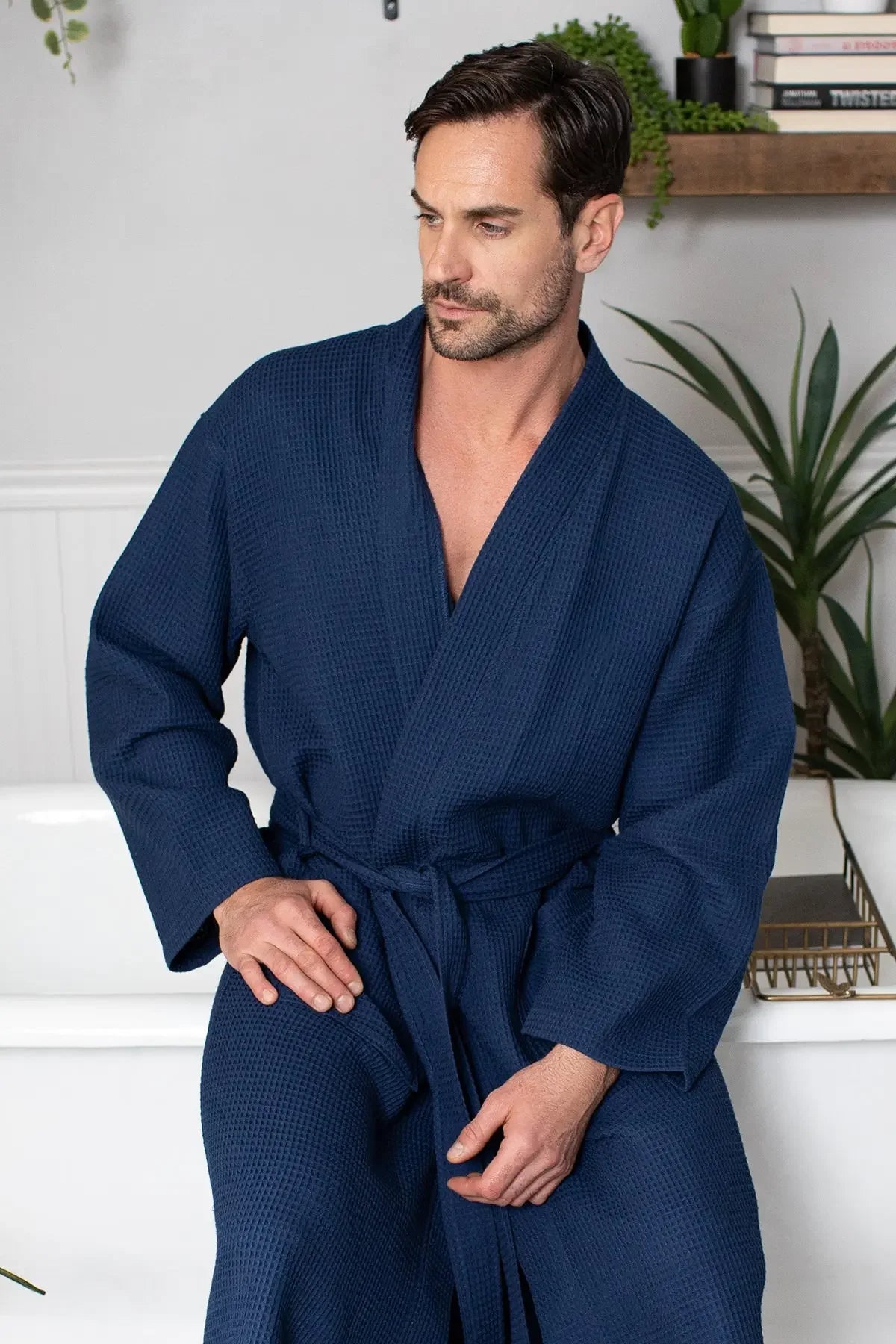 Bathrobe for Men -  Absorbent Lightweight