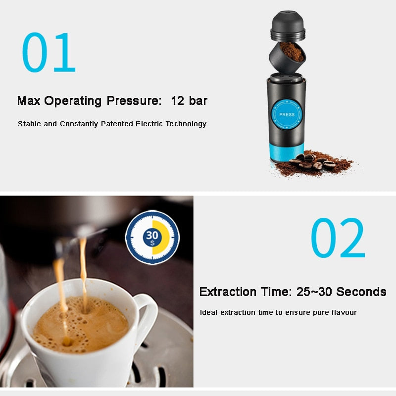PORTABLE ESPRESSO MAKER - Have Espresso on the Go