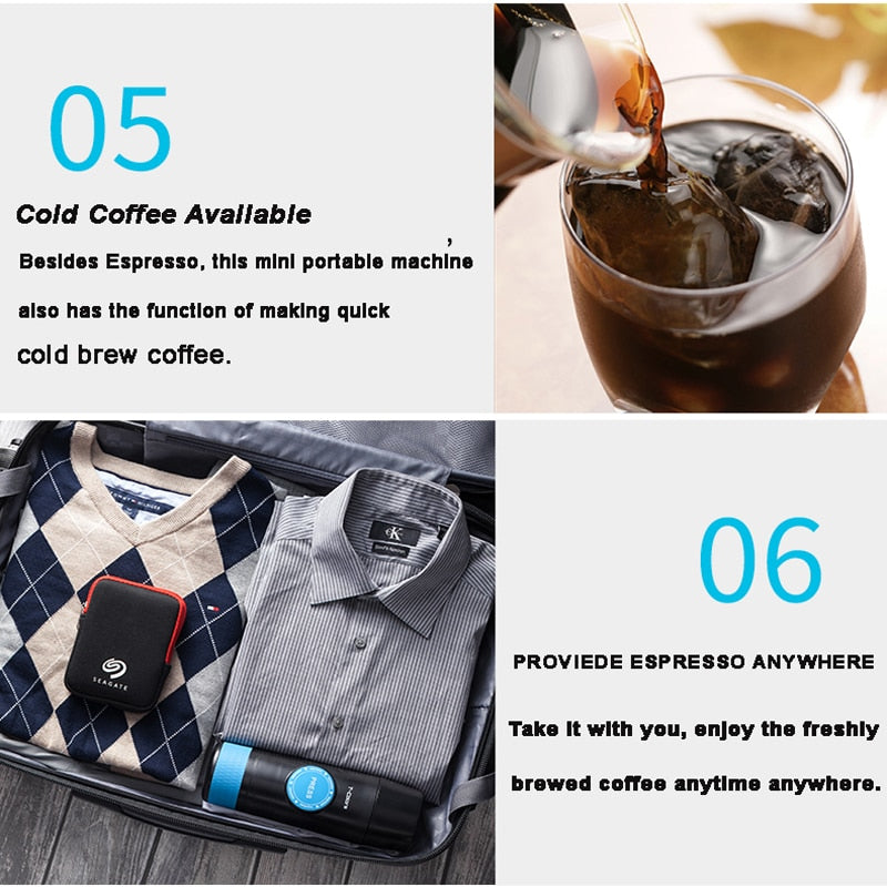 PORTABLE ESPRESSO MAKER - Have Espresso on the Go