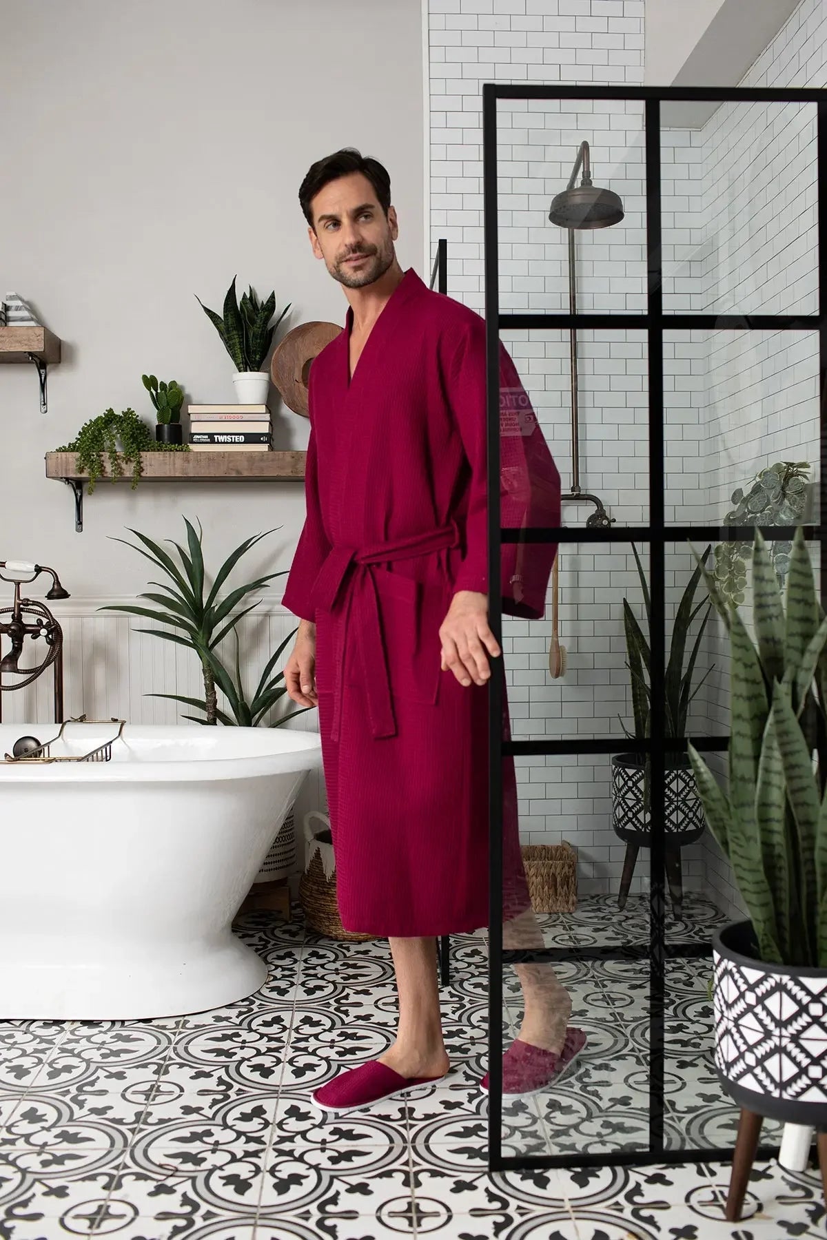 Bathrobe for Men -  Absorbent Lightweight
