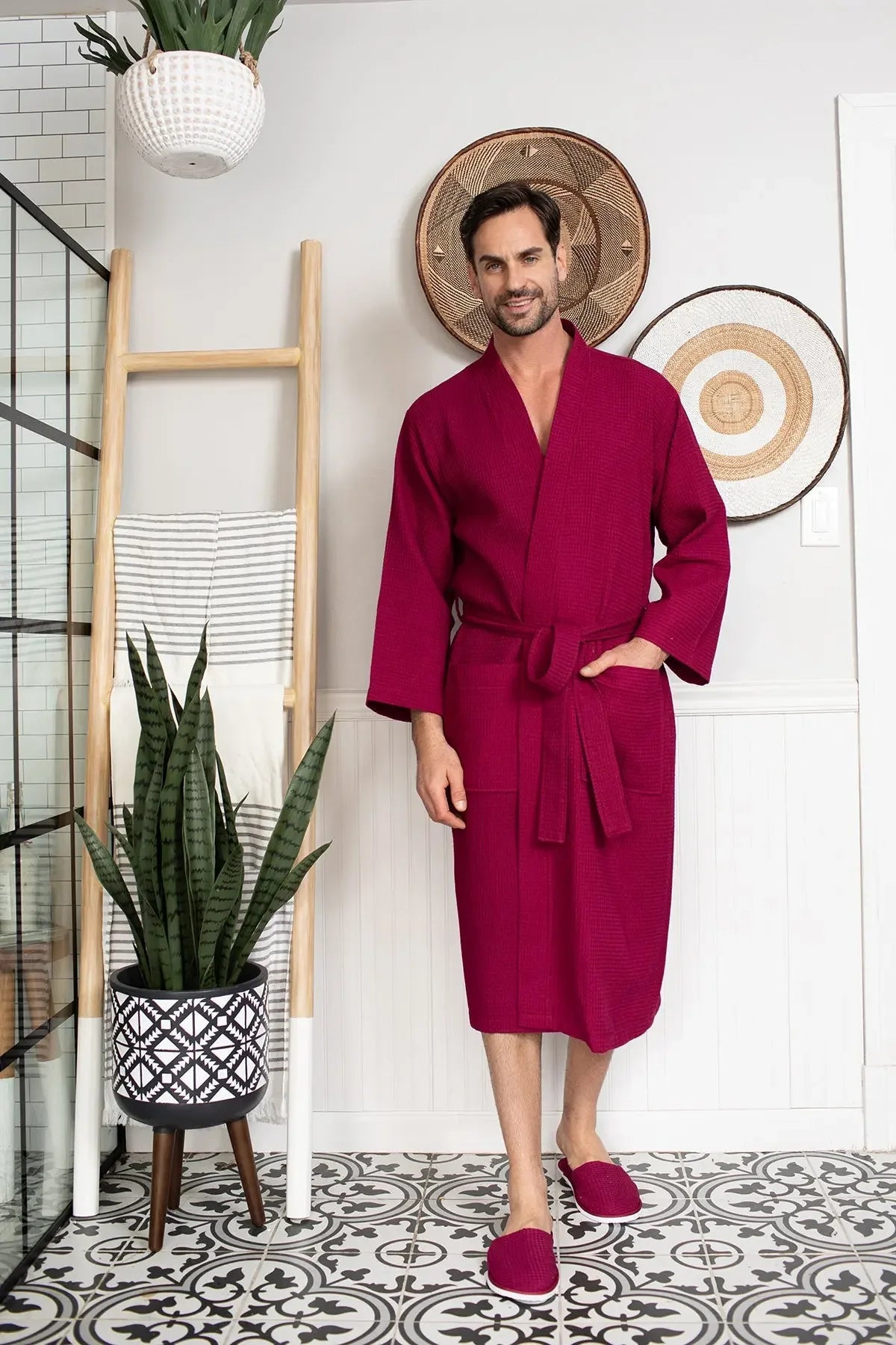 Bathrobe for Men -  Absorbent Lightweight