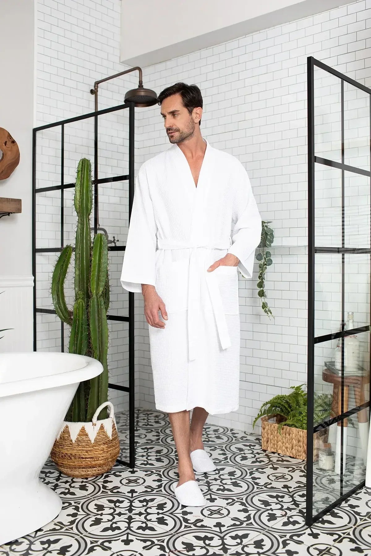 Bathrobe for Men -  Absorbent Lightweight