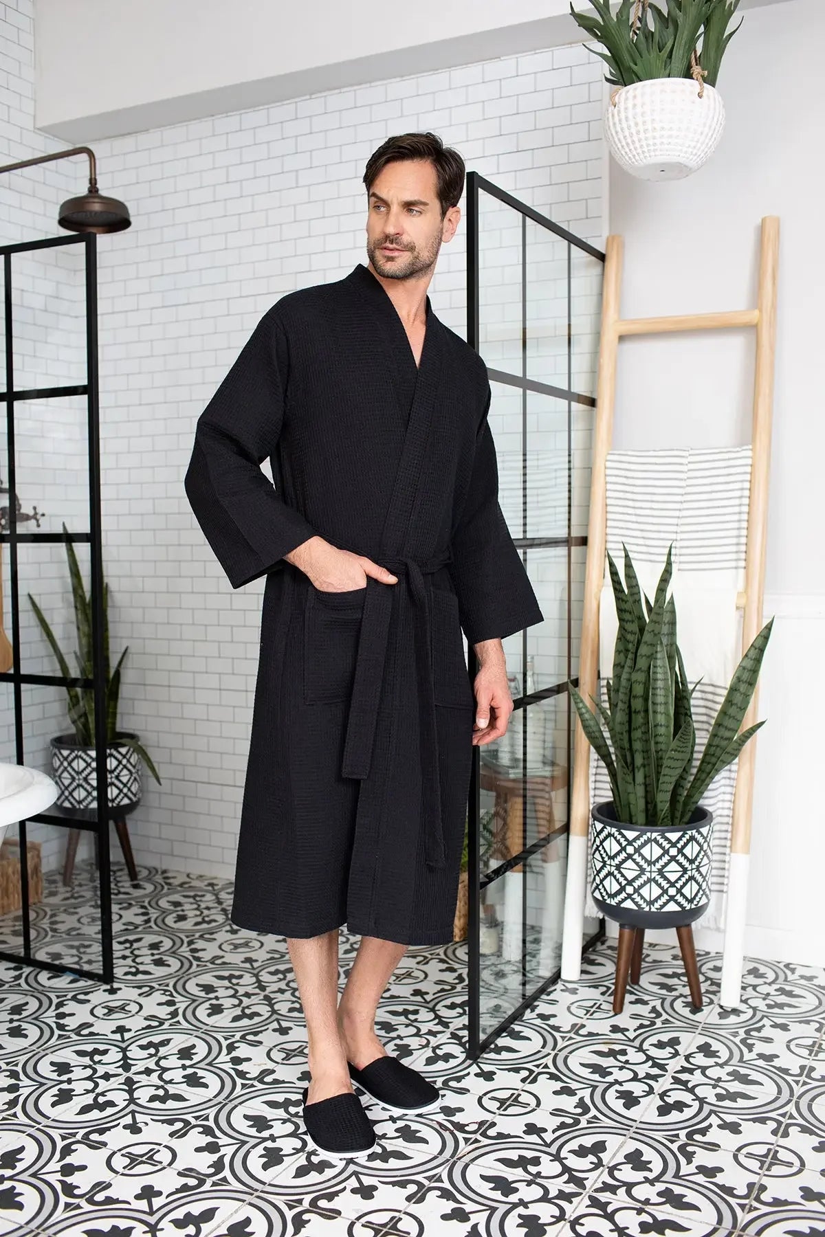 Bathrobe for Men -  Absorbent Lightweight
