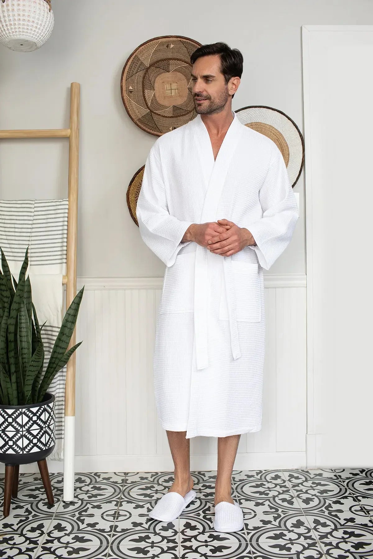 Bathrobe for Men -  Absorbent Lightweight